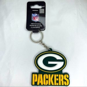 NFL Green Bay Packers Rubber Keychain